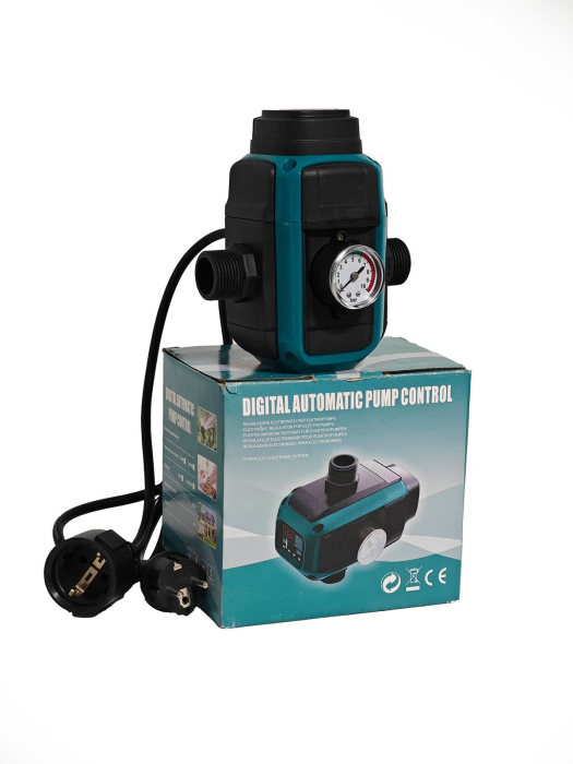 Presostat electronic inteligent digital reglabil DDT, cu priza si stecher