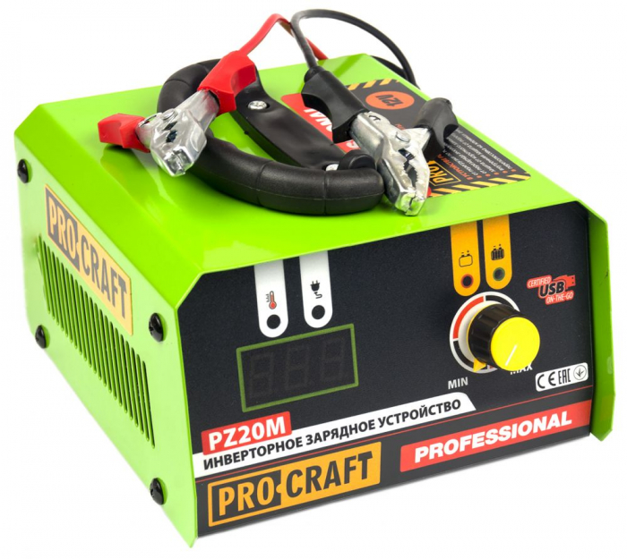 Incarcator invertor auto PROCRAFT PZ20M, Afisaj digital, 20A, 330W [4]
