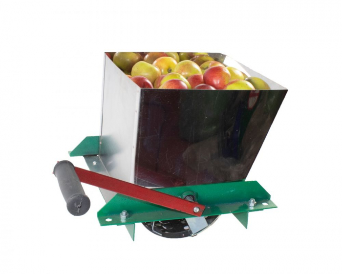 Razatoare fructe Koza-Nova MINI, Inox, cu tambur, manuala,  >5kg la 60 rotatii, Cuva 6L, 250x250mm [4]