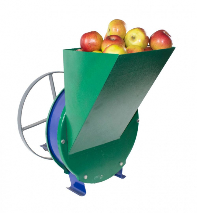 Razatoare fructe Vinita, manuala + fulie atasare motor, Cutit inox, 250kg/h, Capacitate 5kg [6]