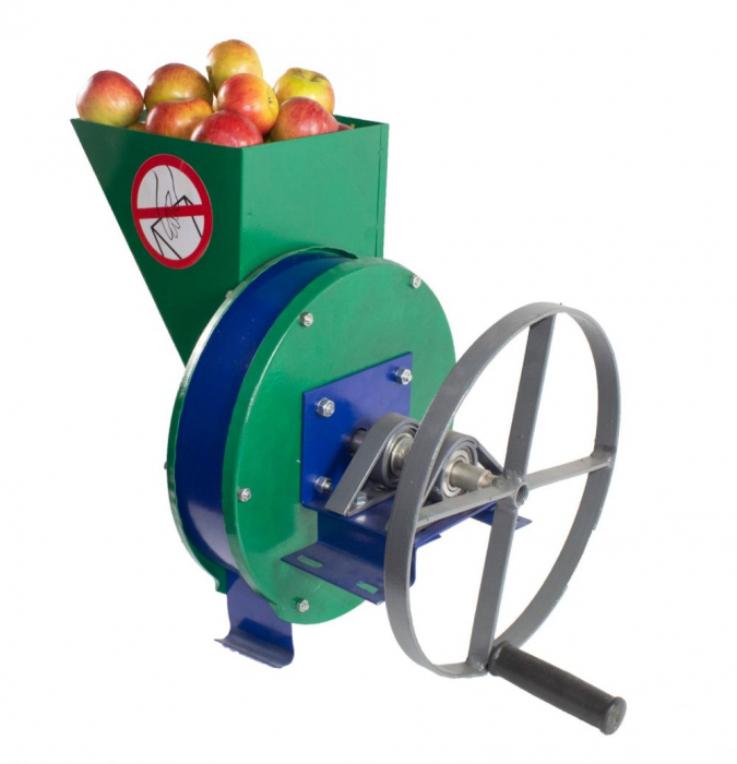 Razatoare fructe Vinita, manuala + fulie atasare motor, Cutit inox, 250kg/h, Capacitate 5kg [3]