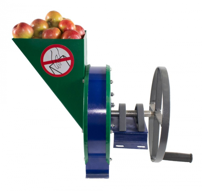 Razatoare fructe Vinita, manuala + fulie atasare motor, Cutit inox, 250kg/h, Capacitate 5kg [2]