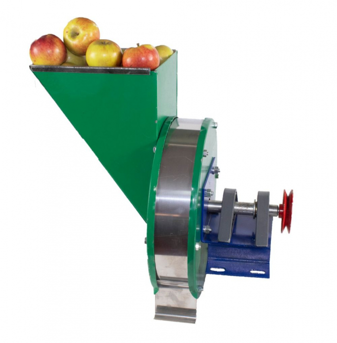 Razatoare fructe Vinita, manuala + fulie atasare motor, Cuva inox, >14kg la 60 rotatii, Capacitate 5Kg [4]