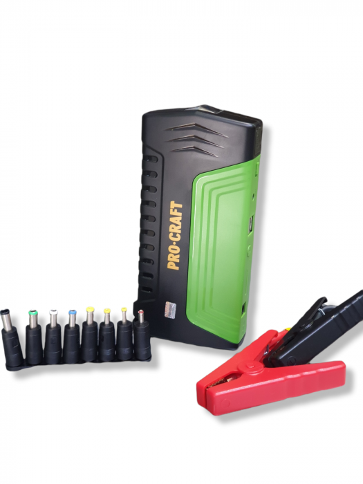 Redresor auto portabil PROCRAFT JS-12, 3000 mAh, 12V [2]