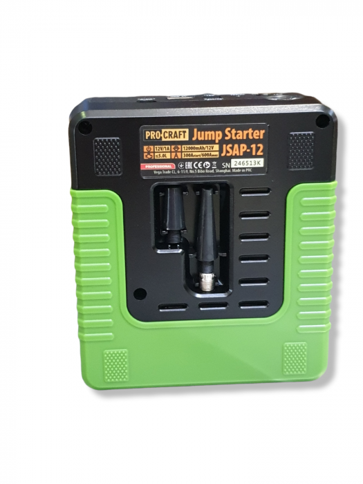 Redresor auto portabil PROCRAFT JSAP-12, 4000 mAh, 12V [4]