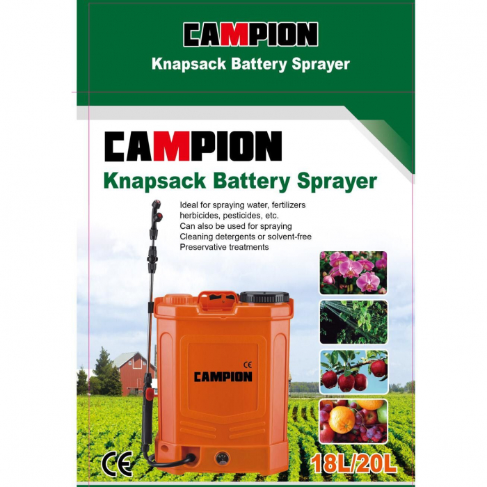 Pompa de stropit, CAMPION 20L, Regulator Presiune + Acumulator [2]