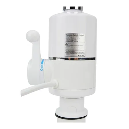 Robinet electric pentru Incalzit apa RX 010-1, 3600 W, Ecran LCD, 2.5 l/min., Alb [3]