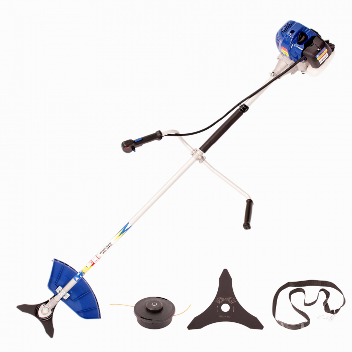 Motocoasa micul fermier gf 1310, 3.4 cp, 43 cc, 2 timpi, 150 cm lungime arbore, accesorii incluse