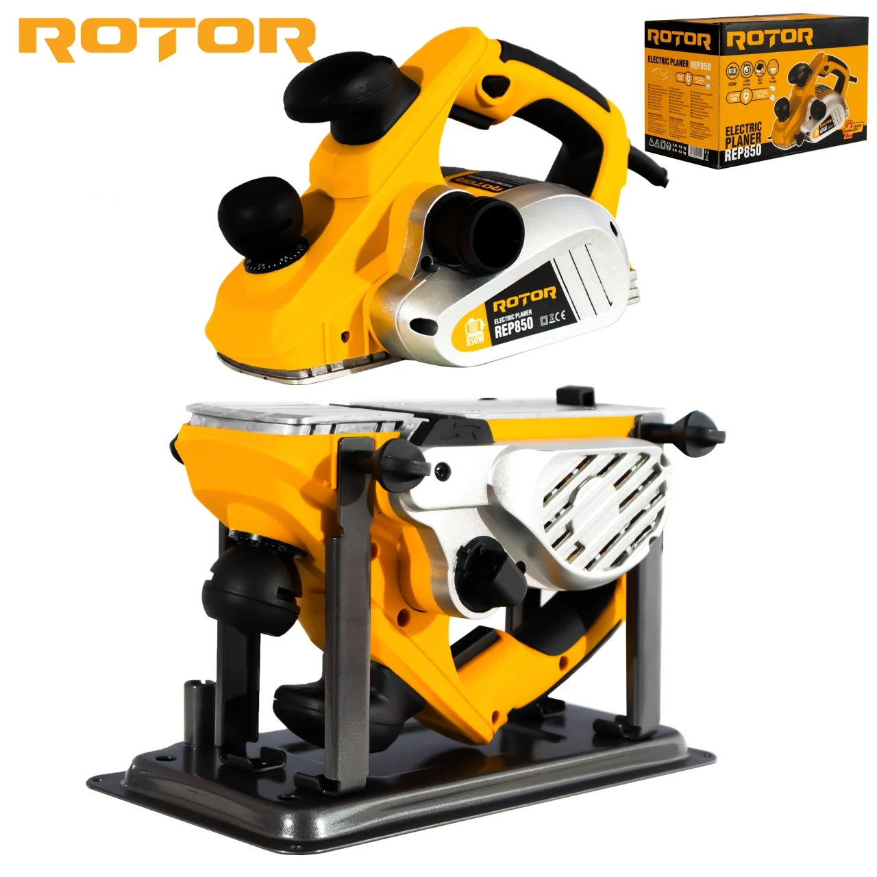 Rindea electrica Rotor, 850W, 16000RPM, Suprafata lucru 82x3mm [4]
