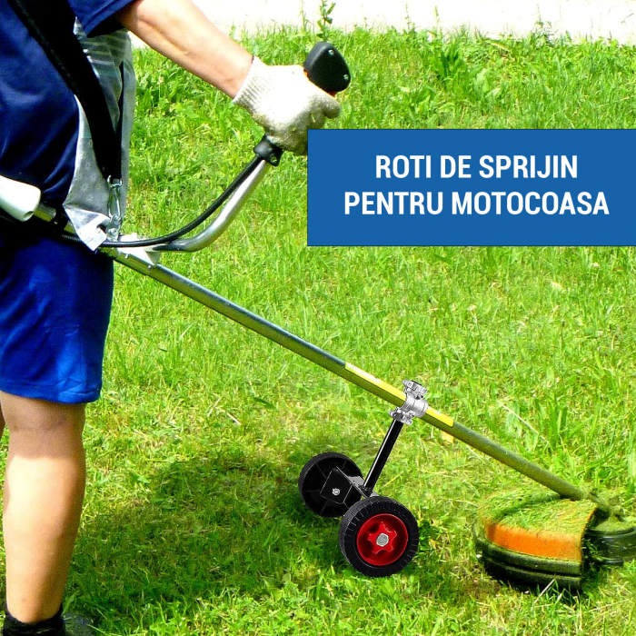 Roți de sprijin, reglabile, pentru motocositoare, 28mm [7]
