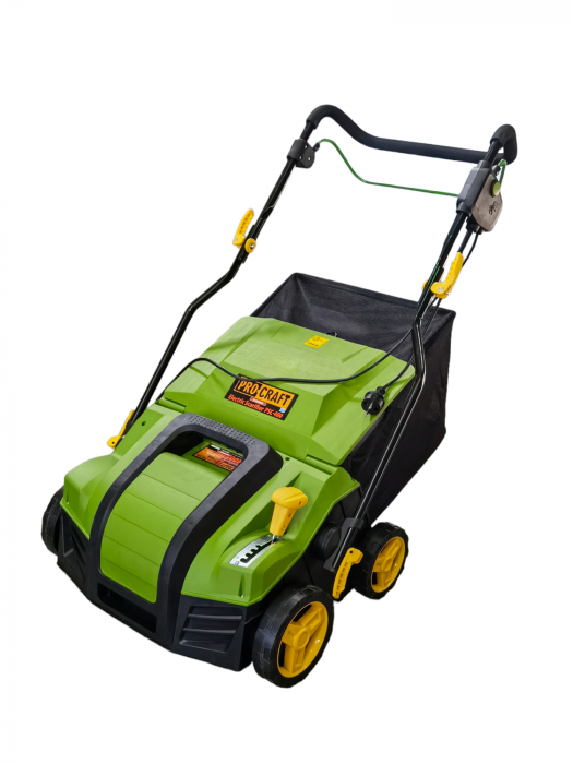 Scarificator electric (grebla electrica) Procraft PSC400, 1800W, 3722RPM, 3 Trepte reglare inaltime, Capacitate cos 55L [3]