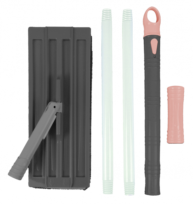 Set galeata cu storcator si mop plat Ertone ERT-MN500BEJ, Laveta inclusa, Capacitate 8L, Bej [3]