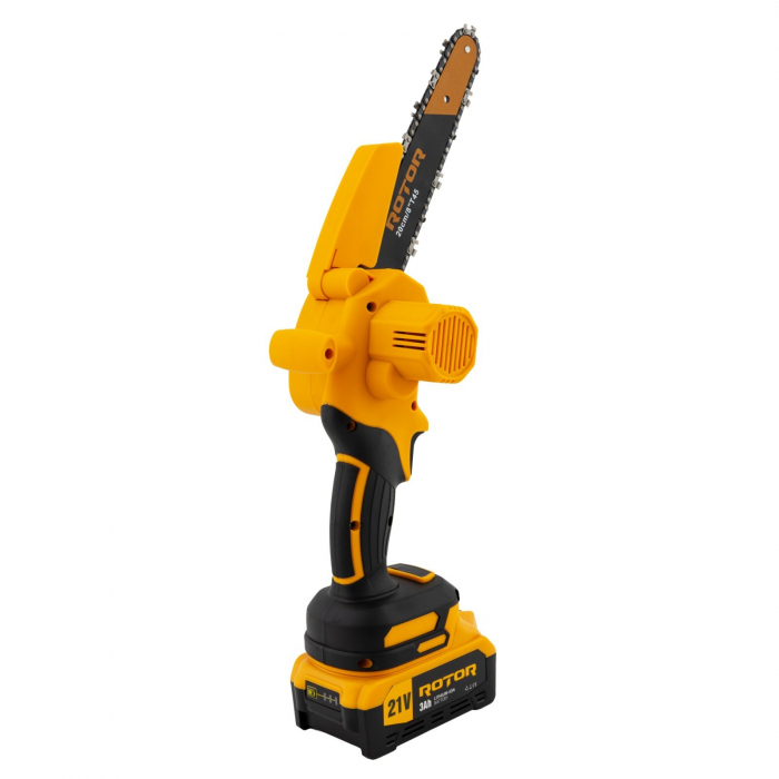 Set Minifierastrau + Foarfeca de taiat crengi Rotor, 21V/ 3Ah, 500/600W, 4500RPM, 2 Acumulatori inclusi [6]