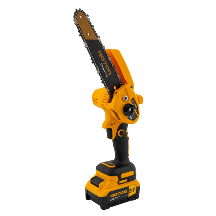 Set Minifierastrau + Foarfeca de taiat crengi Rotor, 21V/ 3Ah, 500/600W, 4500RPM, 2 Acumulatori inclusi [3]