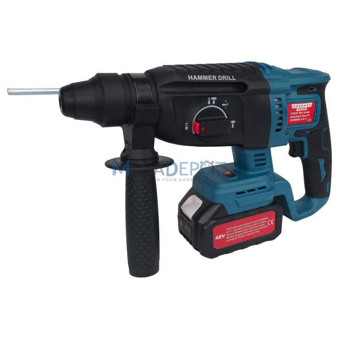Set scule electrice 4in1 ALTAI, Pistol de Impact, Ciocan Rotopercutor, Masina de Gaurit cu impact si Polizor Unghiular - Flex, Geanta de transport [4]