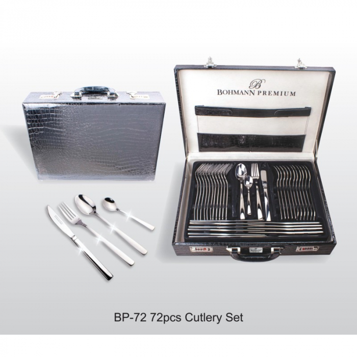Set tacamuri 72 piese Bohmann Premium BP72, Otel inoxidabil [3]