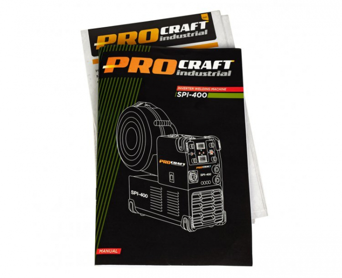 Aparat de sudura tip Invertor ProCraft Industrial SPI400, Sudura cu sarma / Electrozi [11]