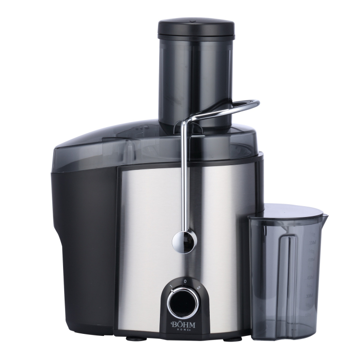 Storcator centrifugal de fructe si legume BOHM Home BJE-100B, 1000W, tub alimentare Ø85 mm, recipient suc 750 ml [2]