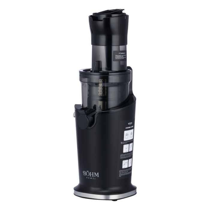 Storcator cu presare la rece BOHM Home BJS-201B, 200W, tub alimentare Ø89 mm, recipient suc 800 ml [2]