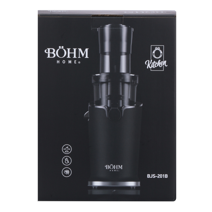 Storcator cu presare la rece BOHM Home BJS-201B, 200W, tub alimentare Ø89 mm, recipient suc 800 ml [8]