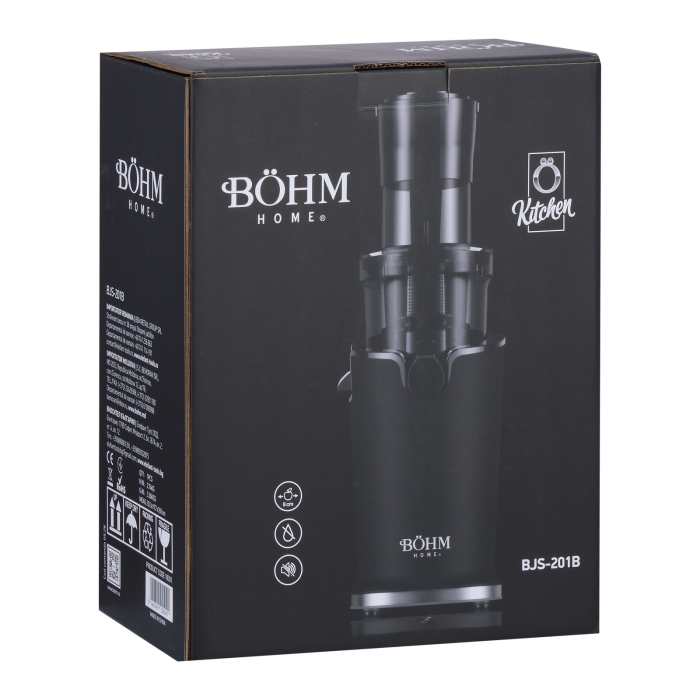 Storcator cu presare la rece BOHM Home BJS-201B, 200W, tub alimentare Ø89 mm, recipient suc 800 ml [7]