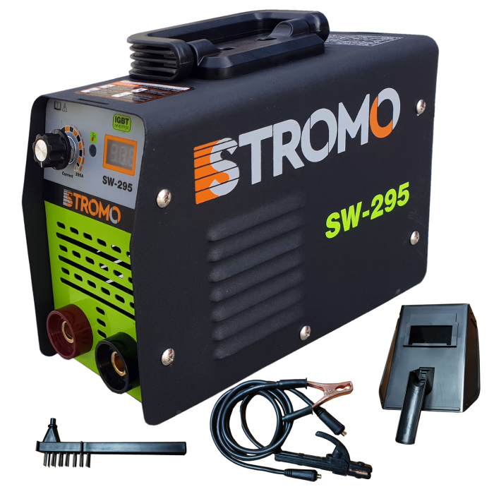 Aparat de sudura invertor STROMO SW 295,Afisaj Electronic, Electrozi 1.6-4 mm, Accesorii Incluse [1]