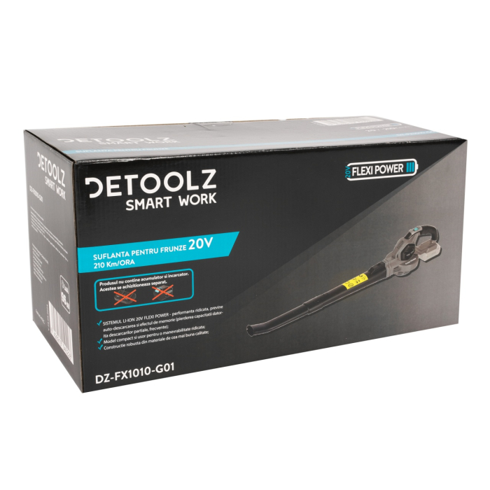 Suflanta pentru frunze Detoolz, 20V, 210Km/h [8]