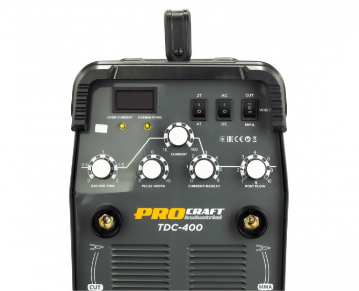 Aparat de sudura tip Invertor ProCraft Industrial TDC400, Electrozi / Plasma [3]