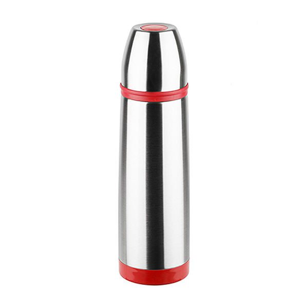 Termos 1l floria zln-1839, inox, inchidere ermetica, rosu