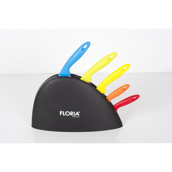 Set cutite 5 piese inox, cu suport, Floria, ZLN-1150 [3]