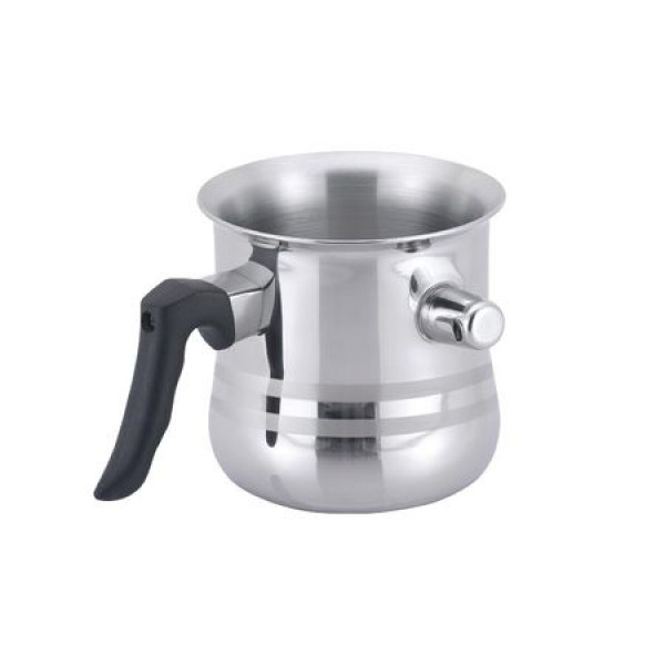 Ibric Floria ZLN-4076 pentru fiert lapte si ciocolata, 1.5L, Inox, Pereti dubli, Avertizare sonora