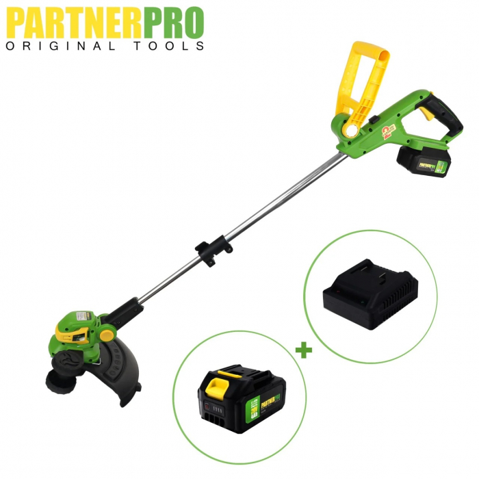 Trimmer pe acumulator PARTNERPRO, 20V, 8000RPM, Tija reglabila, Latime taiere 300mm [5]