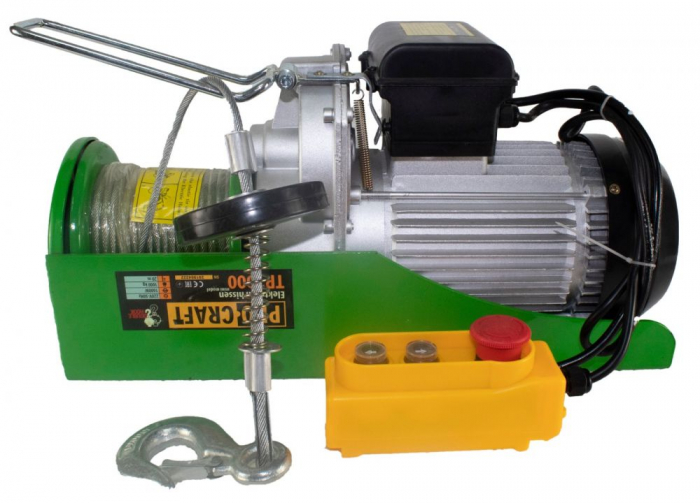 Troliu electric (macara electrica) ProCraft TP500, 500W, Sarcina nominala 500kg [4]