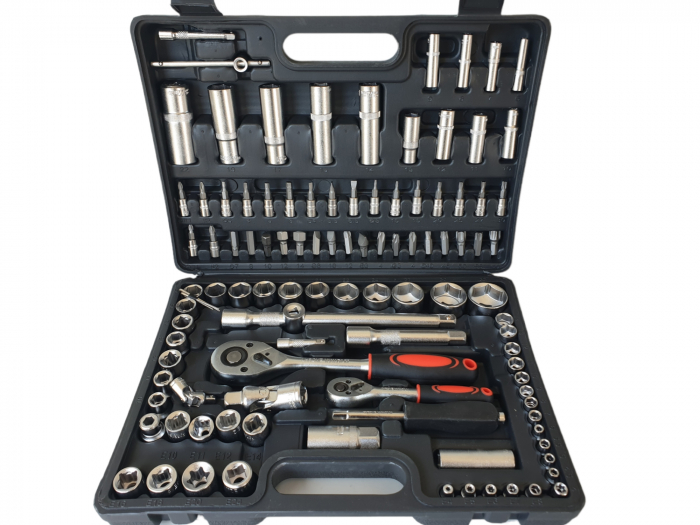 Trusa de chei tubulare Rotor RS108, 108 piese, Crom Vanadium [2]