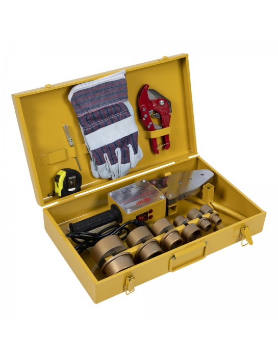 Trusa de lipit tevi DDT PP-R, 2200 W, 6 Adaptoare [3]