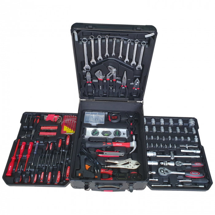 Trusa de scule, Profesionala, 386 piese, MaxxTools + Troler Transport [2]