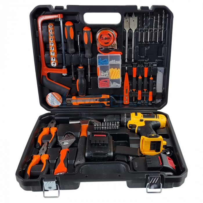 Trusa masina de gaurit si insurubat (autofiletanta) cu impact ProTools