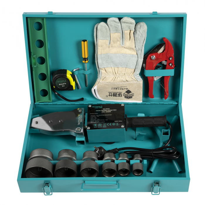 Trusa pentru sudat tevi Detoolz PPR2000W, DZ-EI104 [10]