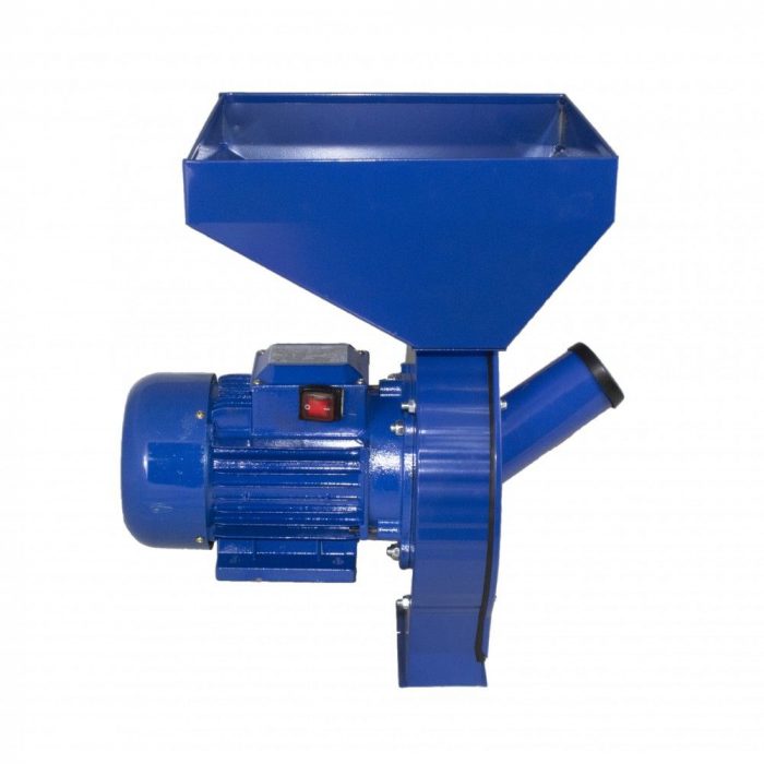 Moara electrica pentru macinat cereale Belarus BKI-3500, Cuva Mare, Bobinaj Cupru, 3.5 kW, 240 Kg/h, 2850RPM, 4 site incluse, 20 ciocanele [2]