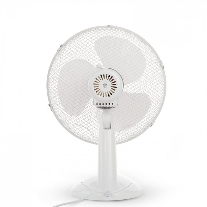 Ventilator de birou Bohm 12", 40W, 3 viteze, cablu 1.5m, Alb [3]