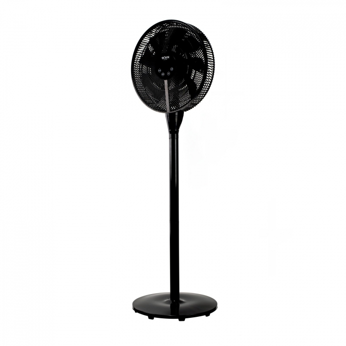 Ventilator de podea Bohm 16  , 25W, 8 viteze, Inaltime reglabila 129cm, Ecran LED, Telecomanda, Negru