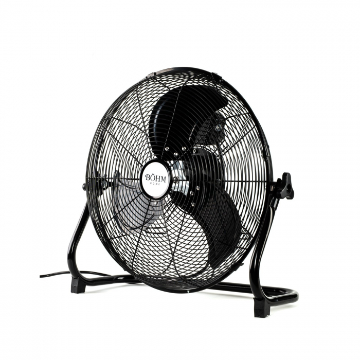 Ventilator de podea Bohm 20  , 110W, 3 viteze, Unghi de inclinare reglabil, Negru