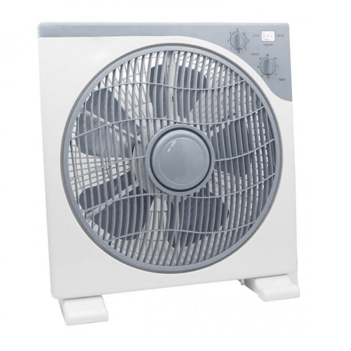 Ventilator pentru birou Rosberg R51760C12, 40W, 3 Trepte viteza, Diametru 25x35cm, Timer 60 minute, Alb Gri