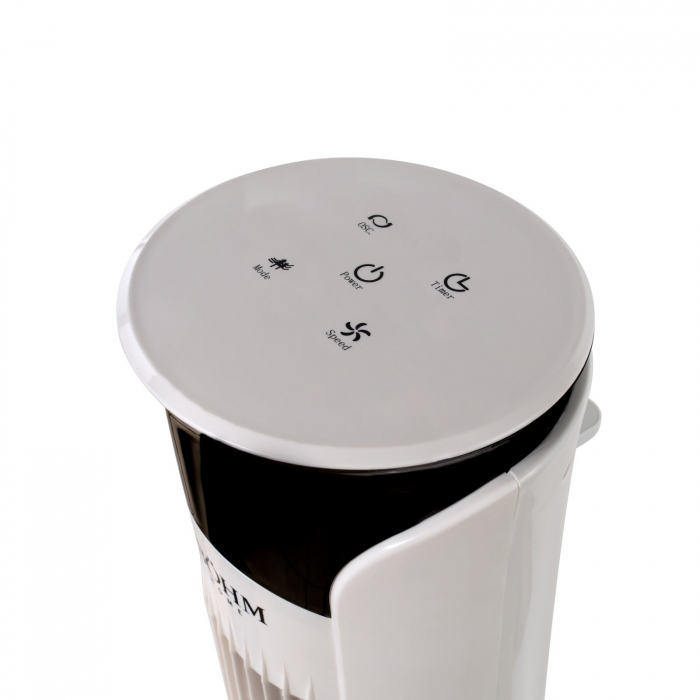 Ventilator turn Bohm 32", 45W, 3 viteze, Functie de oscilatie 70°, Indicator LED, Telecomanda, Alb [5]