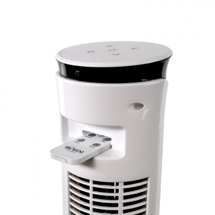 Ventilator turn Bohm 32", 45W, 3 viteze, Functie de oscilatie 70°, Indicator LED, Telecomanda, Alb [6]