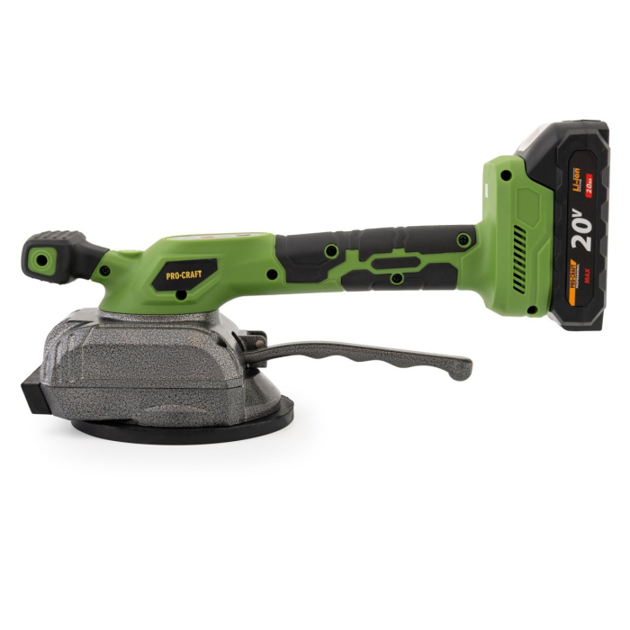 Ventuza pentru gresie, pe acumulator, Procraft, 20V/2Ah, 15000VPM, Diametru cupa 130mm [2]