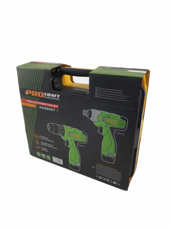 Set Autofiletanta Procraft PA168Li, cu acumulator + Pistol cheie cu impact Procraft PA168IPM, cu acumulator [12]