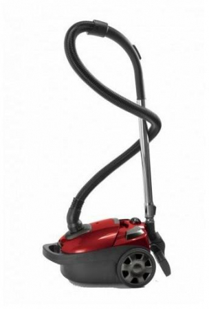 Aspirator cu sac panza Hausberg HB-2815RS, 2200W,  Capacitate  3L, Negru/Rosu [1]