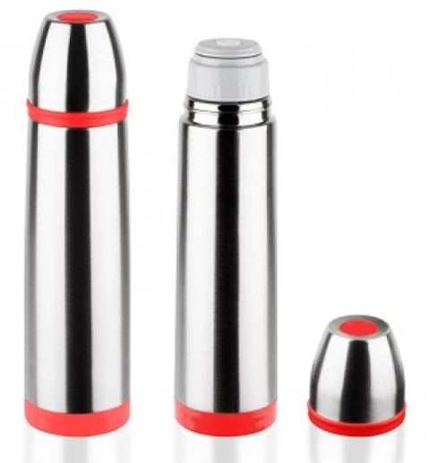 Termos 0.8L Floria ZLN-1815, Inox, Inchidere ermetica, Rosu [1]