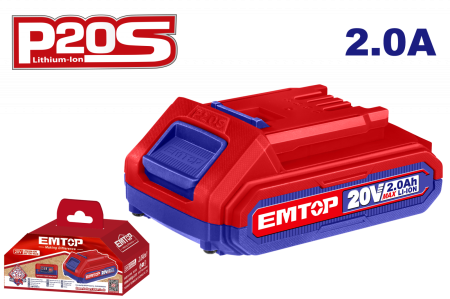 Scule si Unelte - 1 x Acumulator 2.0Ah litiu-ion, P20S - EBPK2001, EMTOP